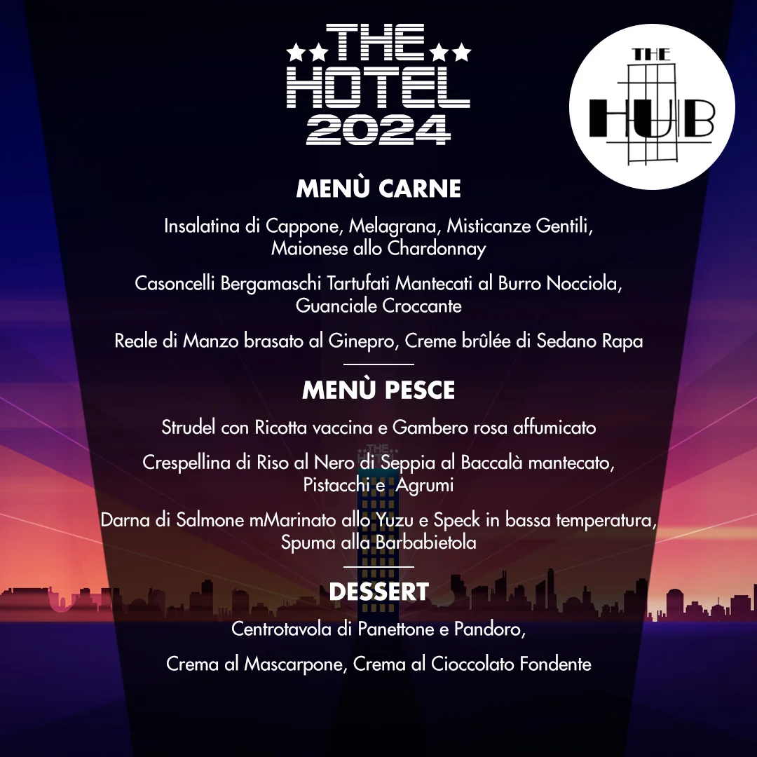 menù capodanno 2024 the hub